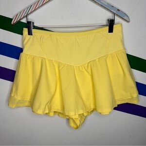 NEW FP movement yellow mini skort size Medium